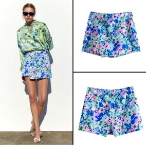 ZARA NWT Water Color Skort Size Large